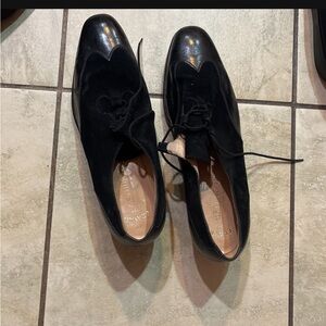Gravati Black Leather women’s Tap Shoes Size 11, Hand Made In Italy